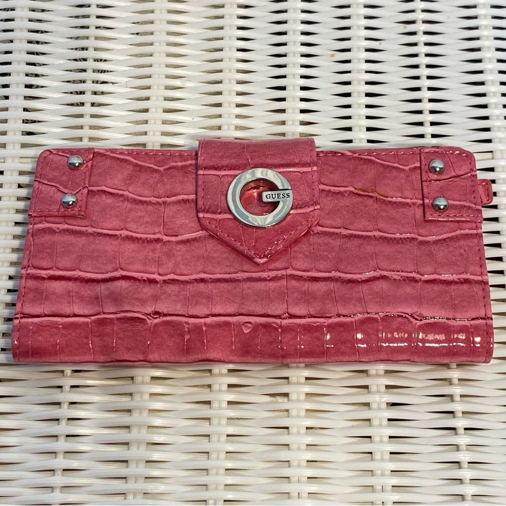 Guess Pink Patent Wallet